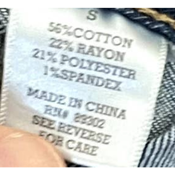 Altar'd State Women Denim Skirt Back to School Mini Button Up Pockets Blue Small - Picture 3 of 5